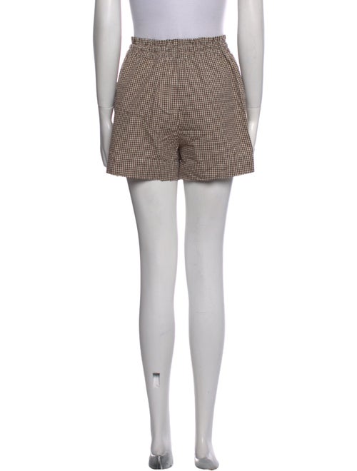 Veronica Beard Plaid Print Mini Shorts