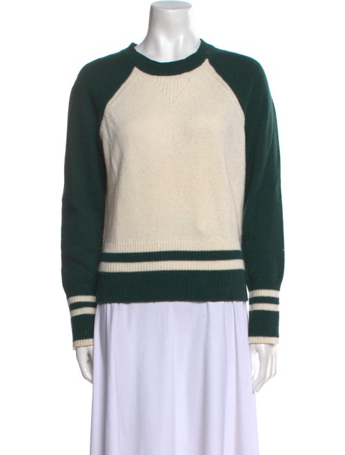 Veronica Beard Wool Colorblock Pattern Sweater