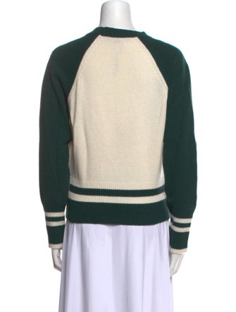 Veronica Beard Wool Colorblock Pattern Sweater