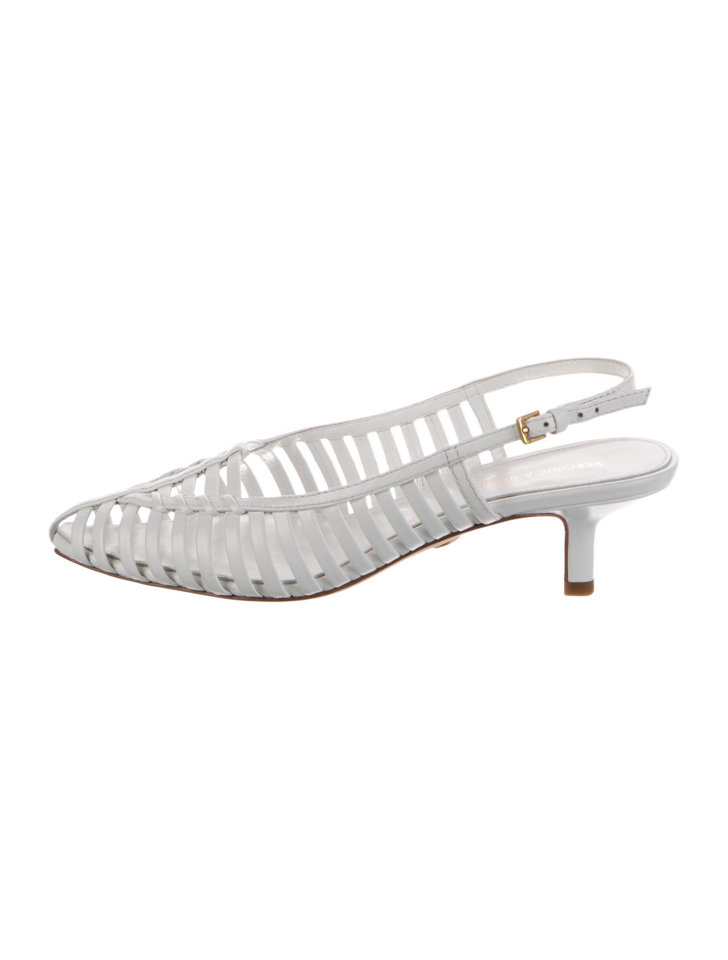 Veronica Beard Leather Slingback Flats