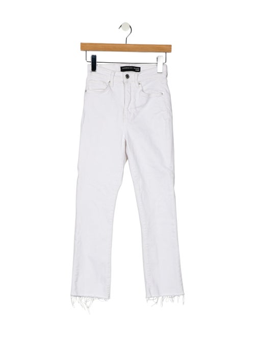 Veronica Beard Mid-Rise Straight Leg Jeans