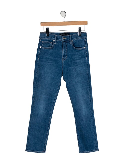 Veronica Beard High-Rise Straight Leg Jeans