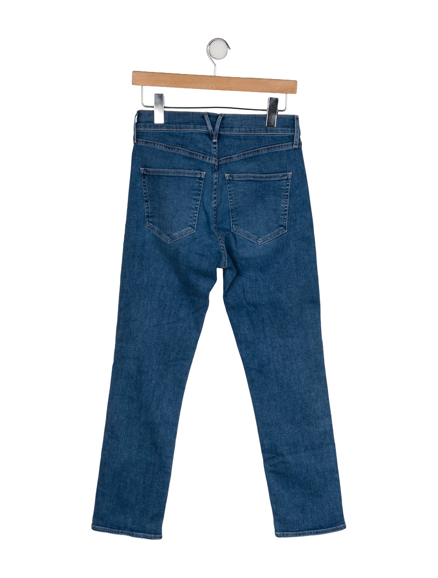 Veronica Beard High-Rise Straight Leg Jeans
