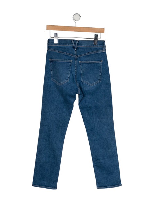 Veronica Beard High-Rise Straight Leg Jeans