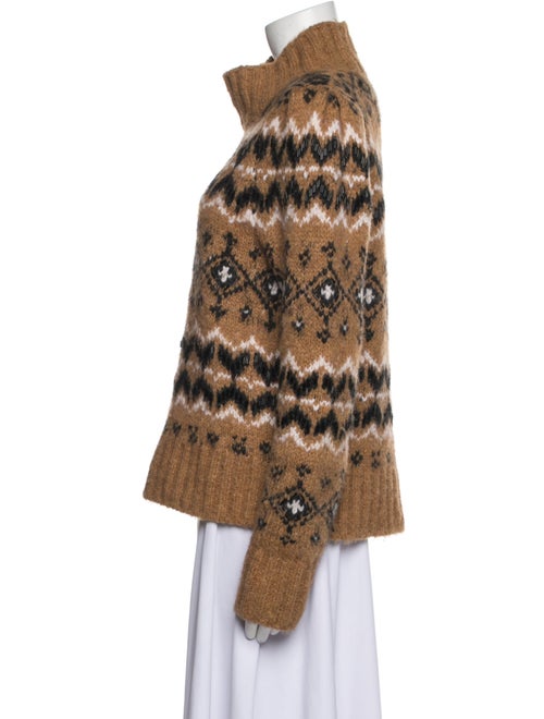 Veronica Beard Printed Turtleneck Sweater