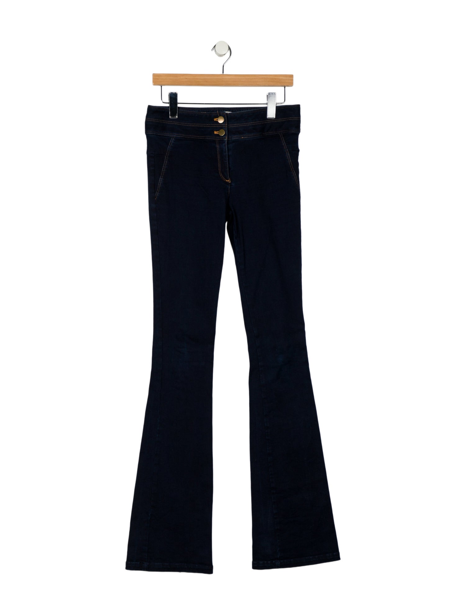 Veronica Beard Mid-Rise Wide Leg Jeans