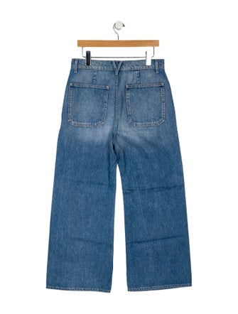 Veronica Beard High-Rise Wide Leg Jeans