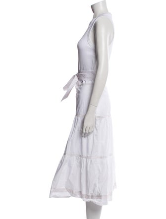 Veronica Beard Crew Neck Midi Length Dress