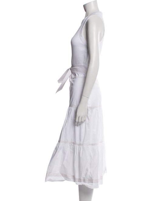 Veronica Beard Crew Neck Midi Length Dress