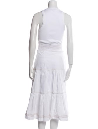 Veronica Beard Crew Neck Midi Length Dress