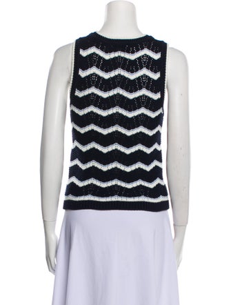 Veronica Beard Striped Crew Neck Sweater