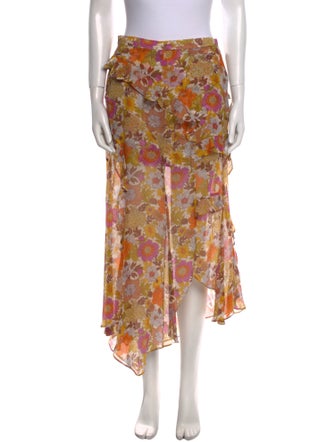 Veronica Beard Silk Long Skirt