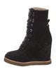 Veronica Beard Suede Lace-Up Boots
