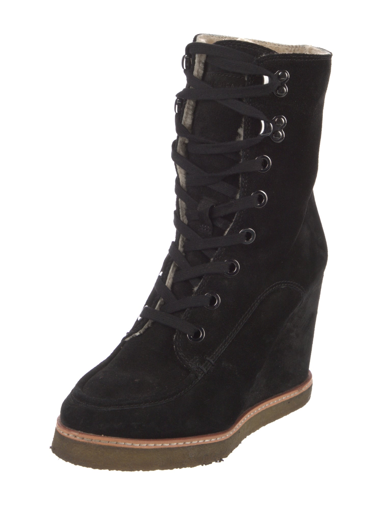 Veronica Beard Suede Lace-Up Boots