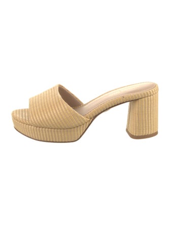 Veronica Beard Raffia Slides