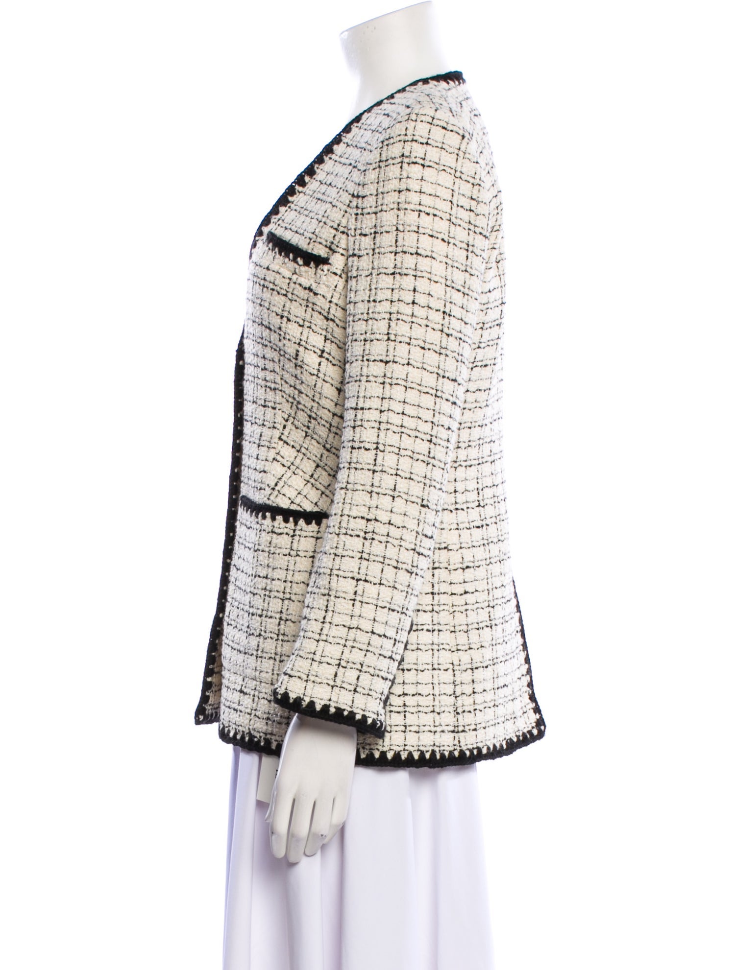 Veronica Beard Plaid Print Blazer