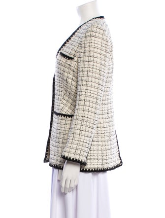 Veronica Beard Plaid Print Blazer