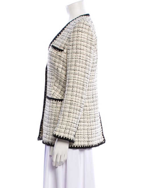 Veronica Beard Plaid Print Blazer