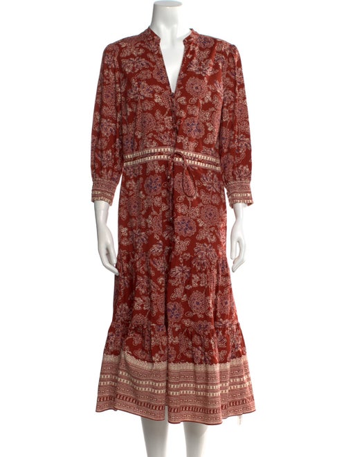 Veronica Beard Printed Midi Length Dress