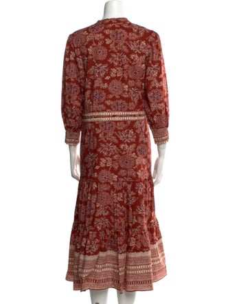 Veronica Beard Printed Midi Length Dress