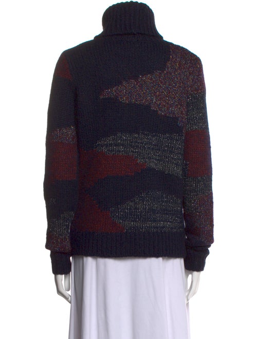 Veronica Beard Printed Turtleneck Sweater