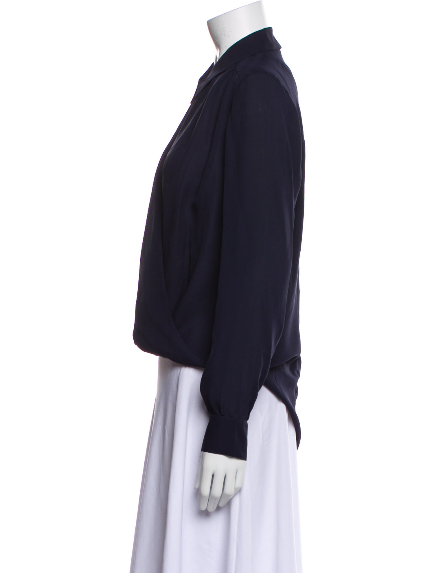 Veronica Beard Silk Long Sleeve Blouse