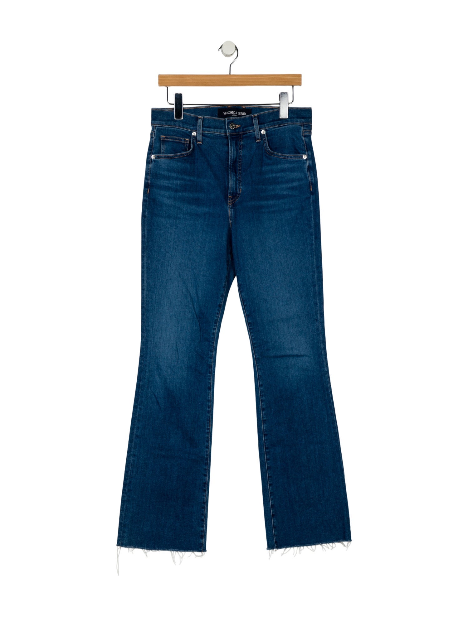 Veronica Beard High-Rise Wide Leg Jeans