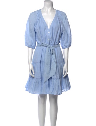 Veronica Beard V-Neck Knee-Length Dress