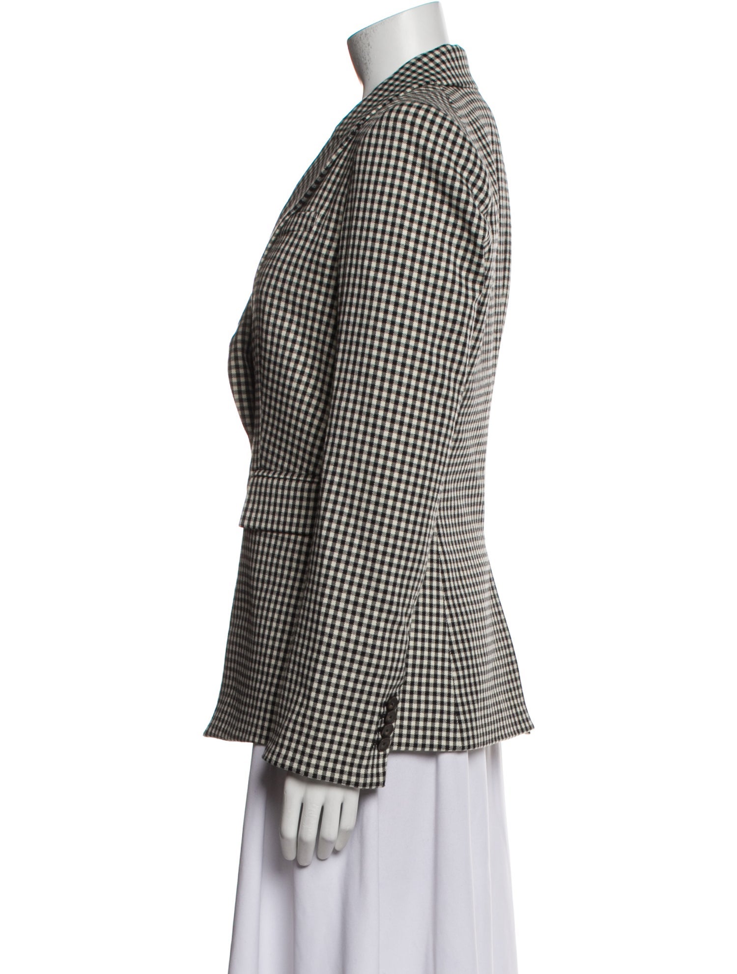 Veronica Beard Plaid Print Blazer