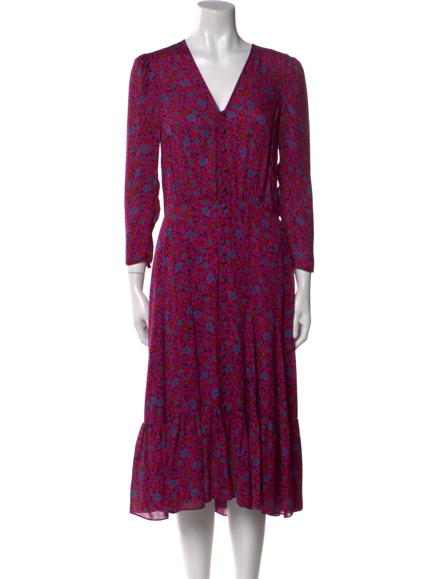 Veronica Beard Silk Midi Length Dress