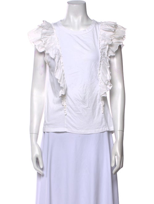 Veronica Beard Bateau Neckline Short Sleeve Blouse