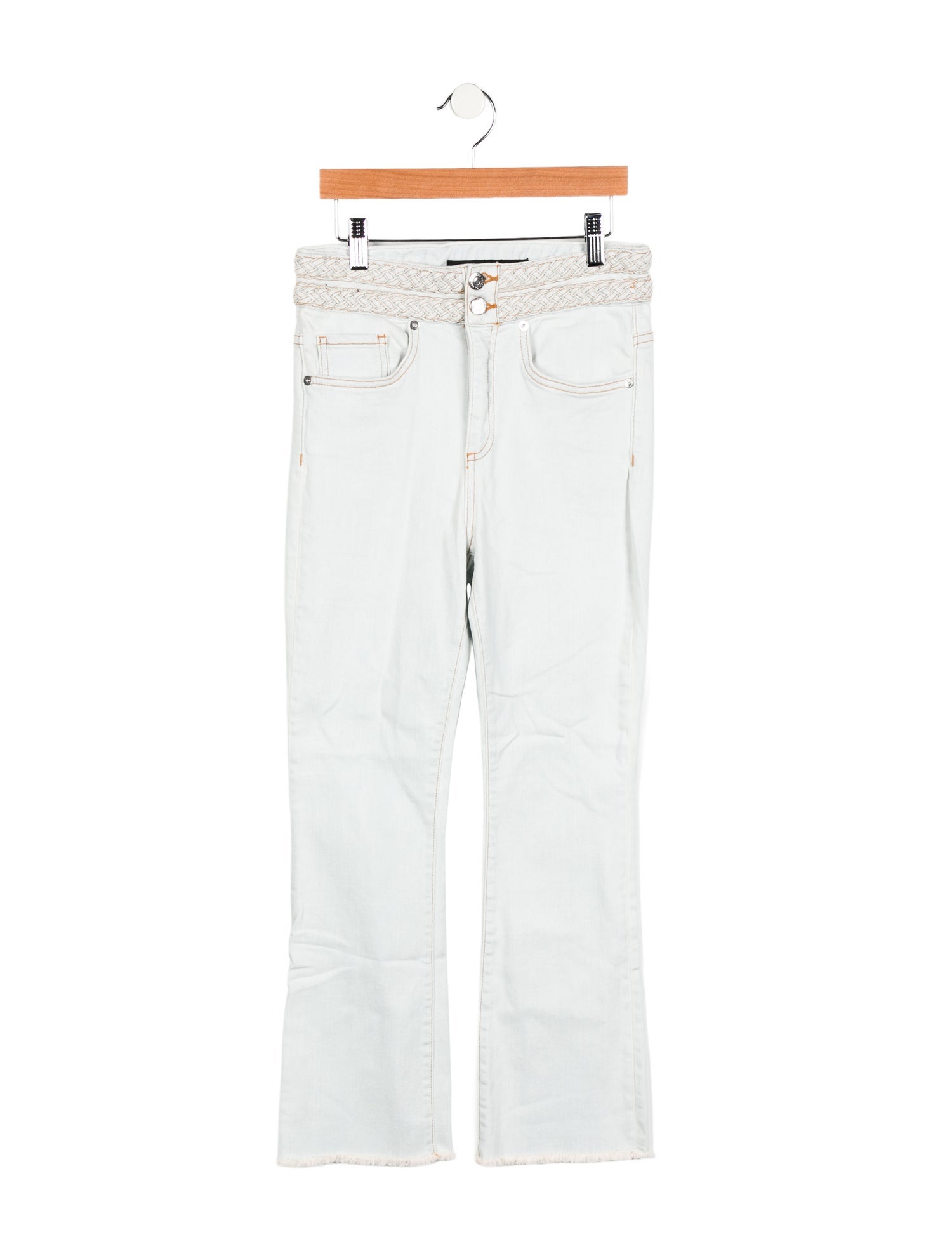 Veronica Beard Mid-Rise Straight Leg Jeans