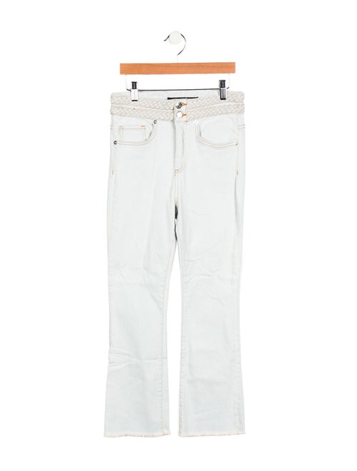 Veronica Beard Mid-Rise Straight Leg Jeans