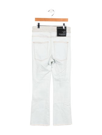 Veronica Beard Mid-Rise Straight Leg Jeans