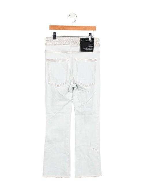 Veronica Beard Mid-Rise Straight Leg Jeans