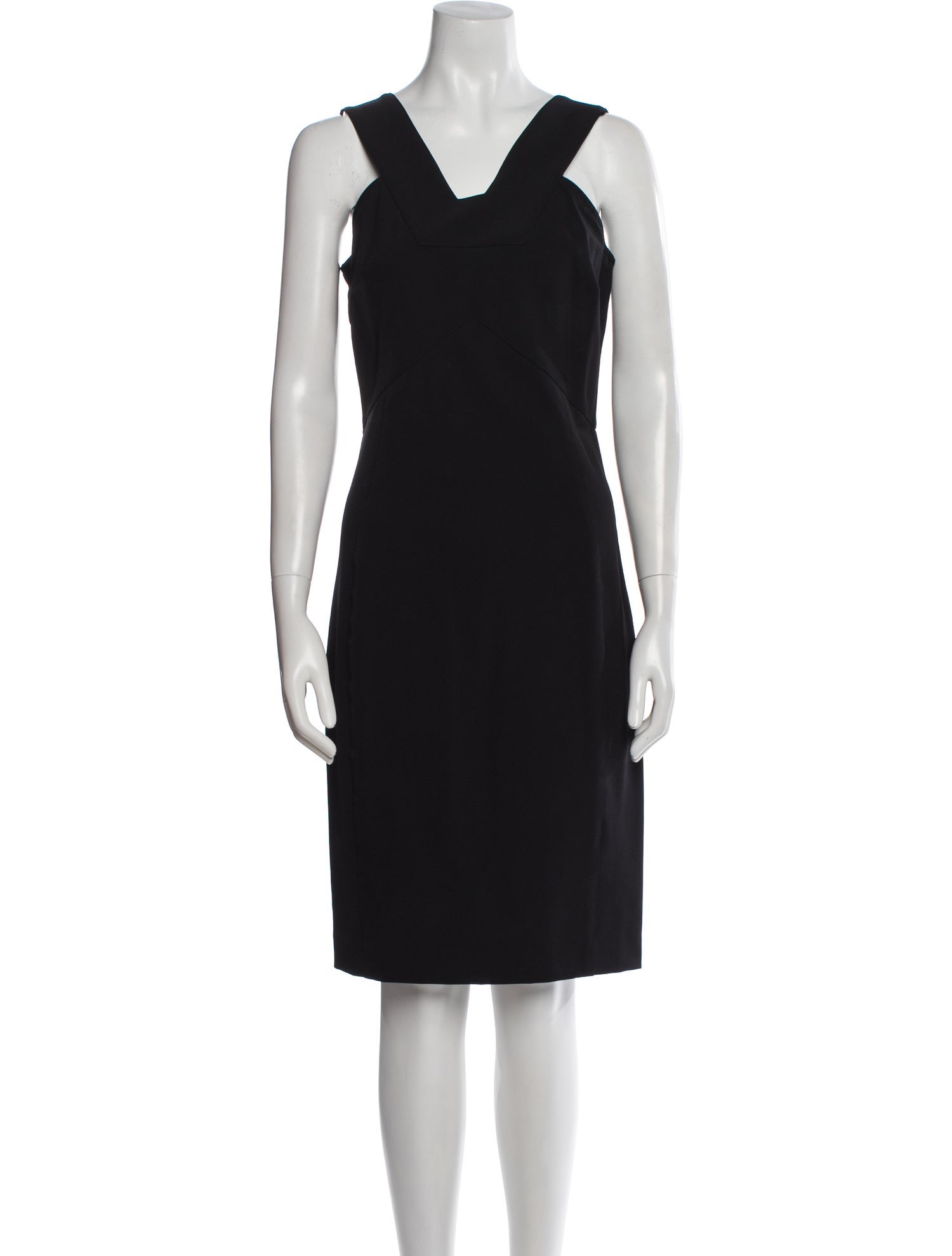 Veronica Beard V-Neck Knee-Length Dress