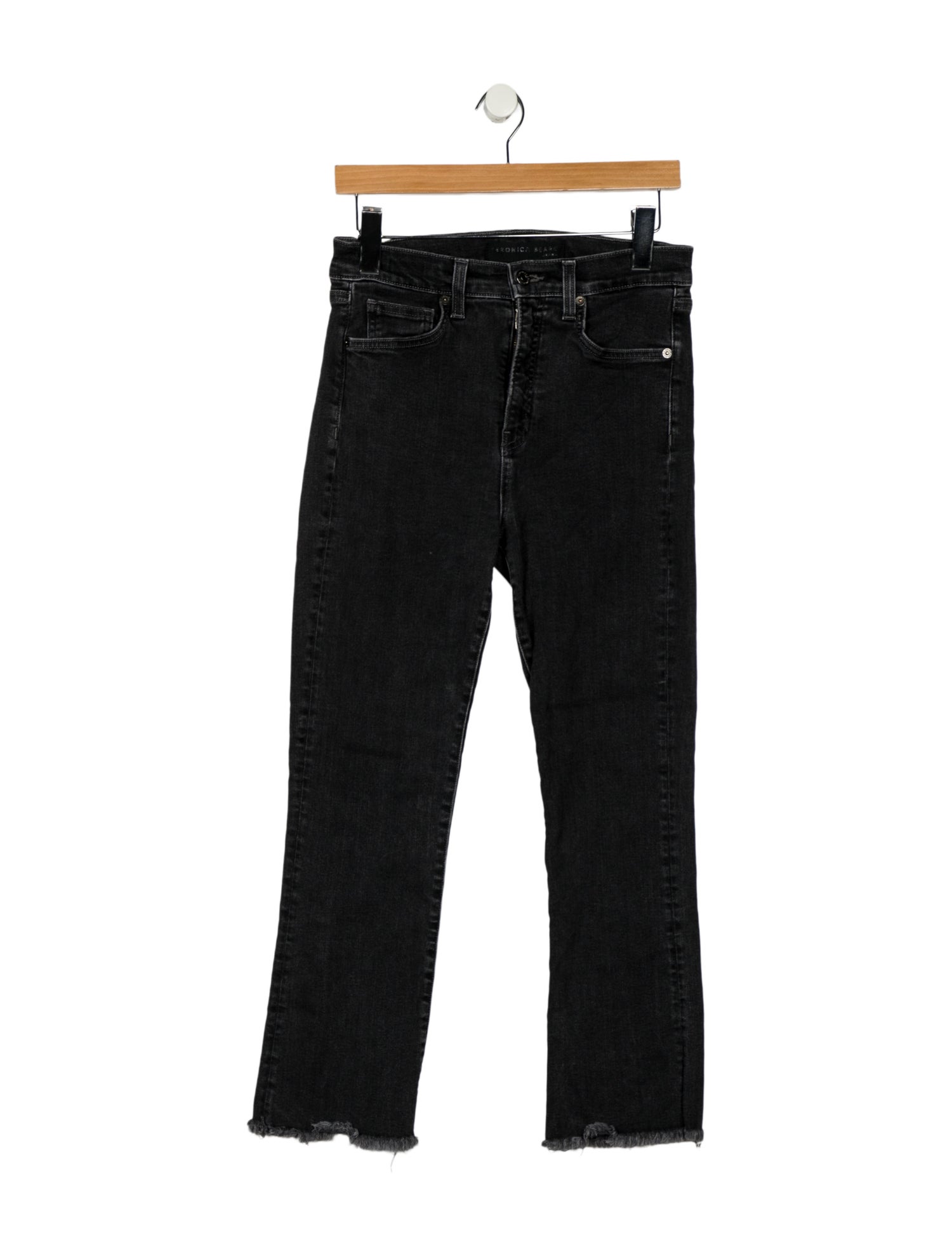 Veronica Beard Mid-Rise Straight Leg Jeans