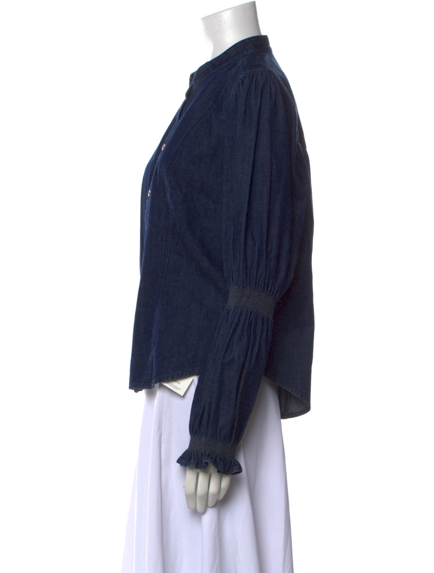 Veronica Beard Long Sleeve Button-Up Top