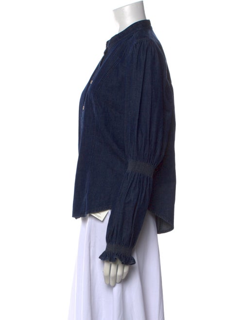 Veronica Beard Long Sleeve Button-Up Top