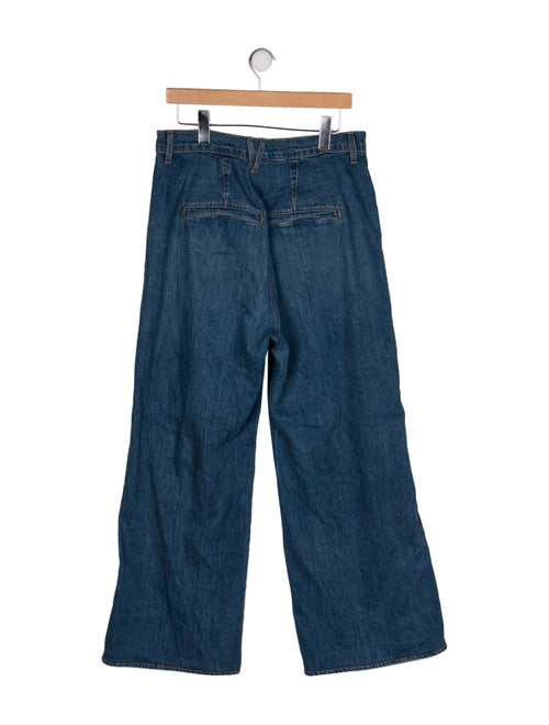 Veronica Beard High-Rise Wide Leg Jeans