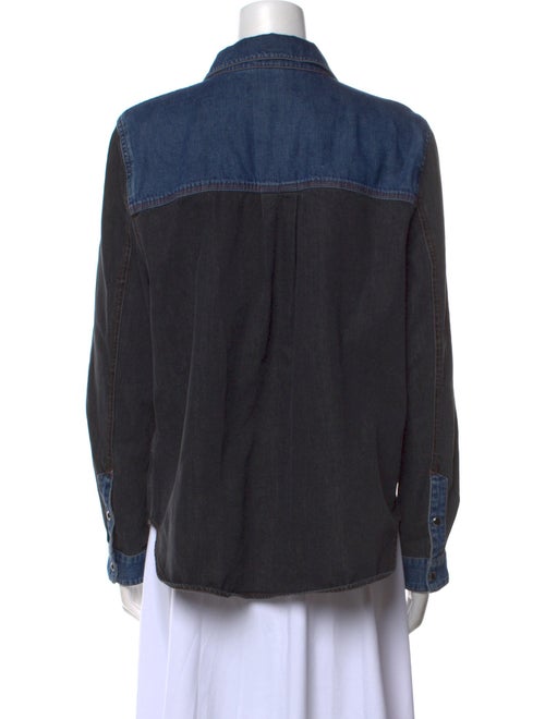 Veronica Beard Long Sleeve Button-Up Top