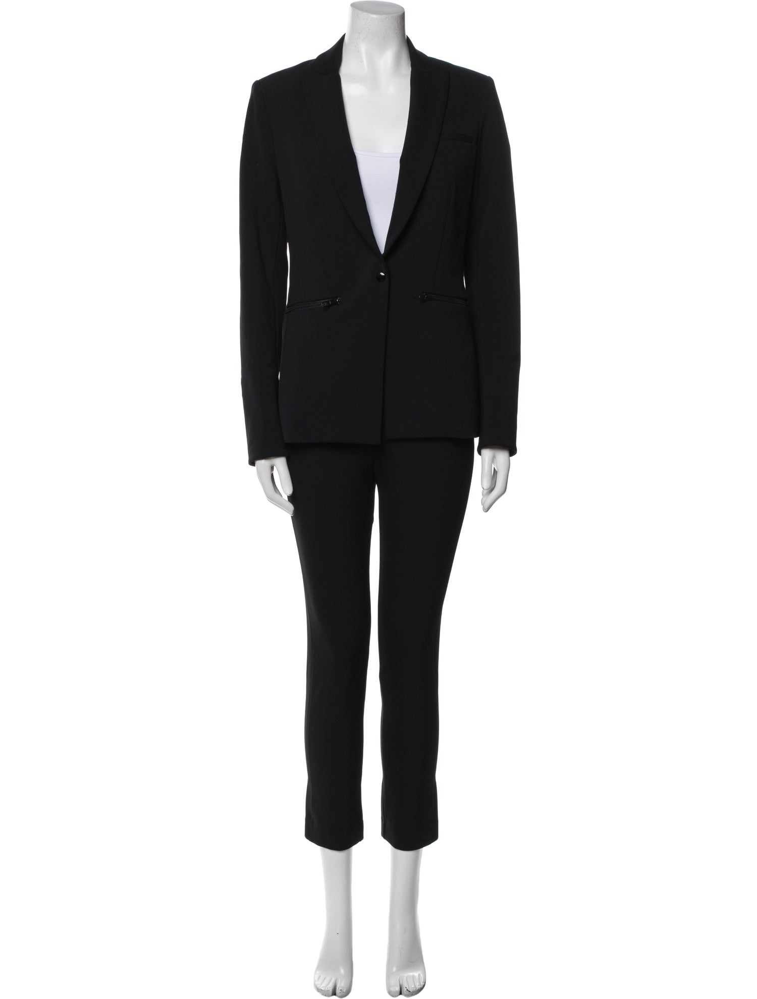 Veronica Beard Grosgrain Trim Pantsuit