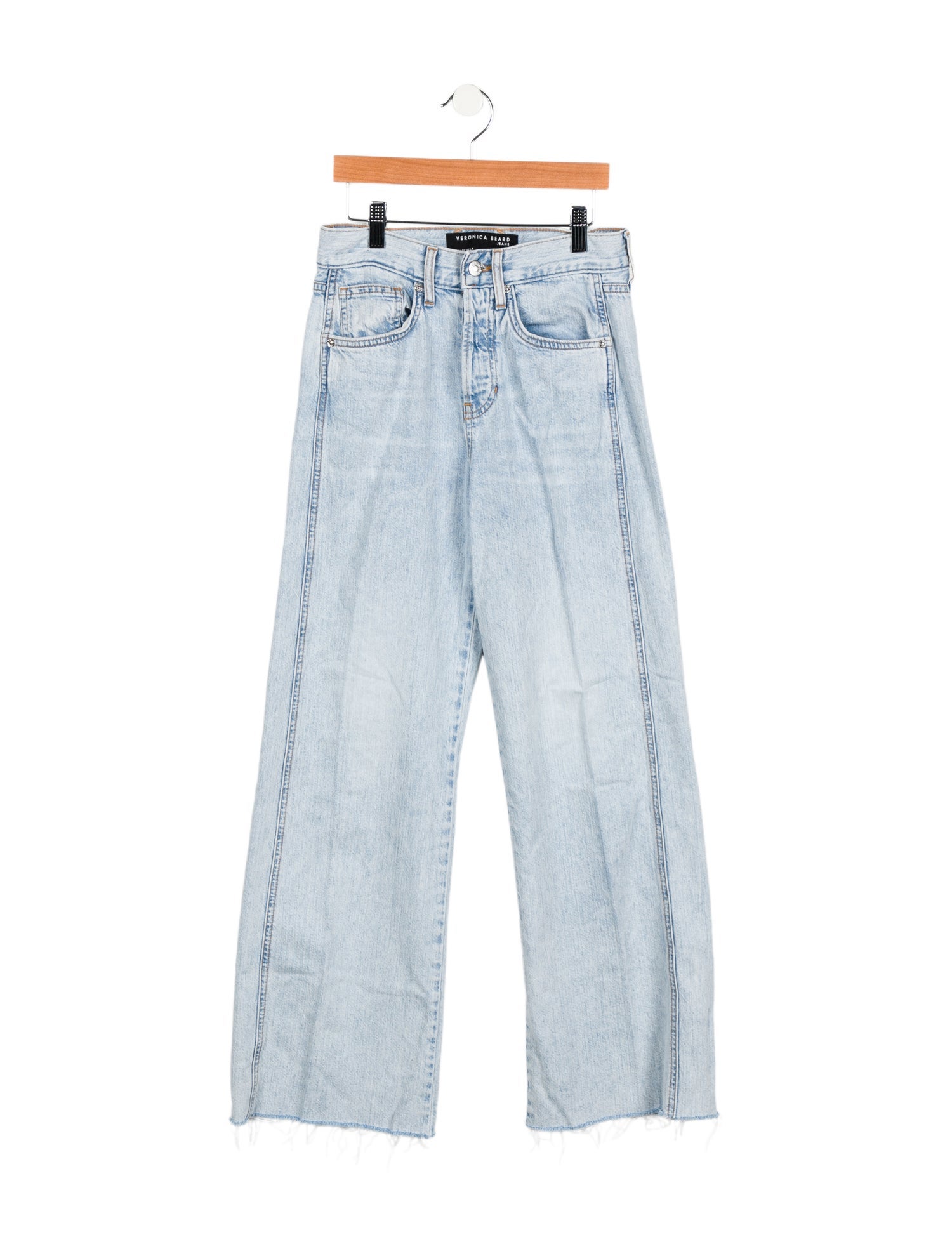 Veronica Beard High-Rise Wide Leg Jeans