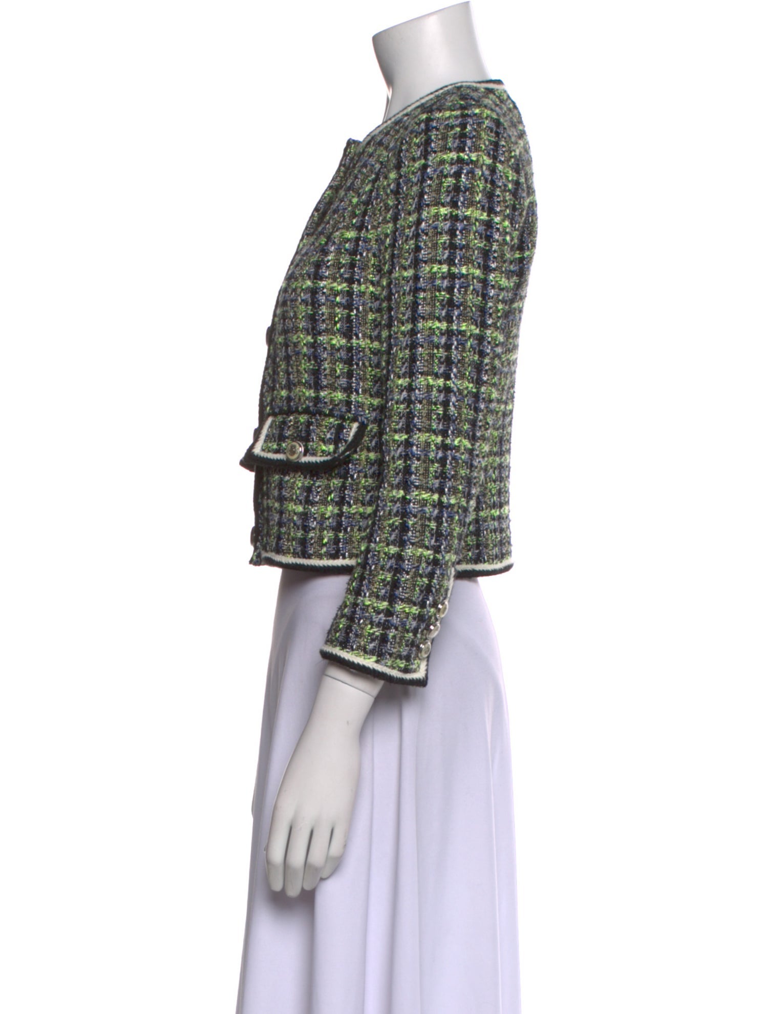 Veronica Beard Printed Crew Neck Sweater