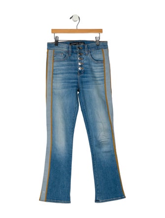 Veronica Beard Mid-Rise Straight Leg Jeans