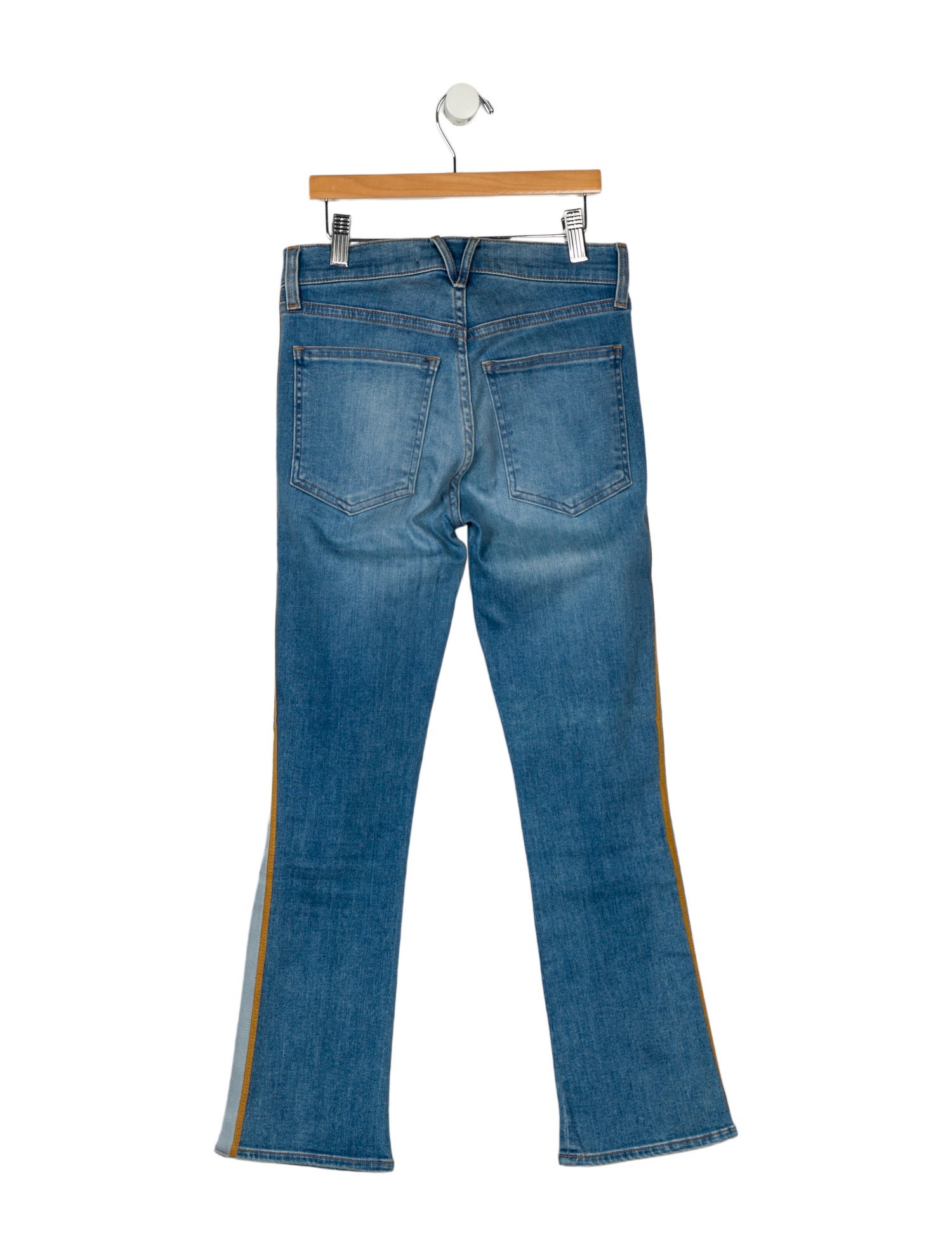 Veronica Beard Mid-Rise Straight Leg Jeans
