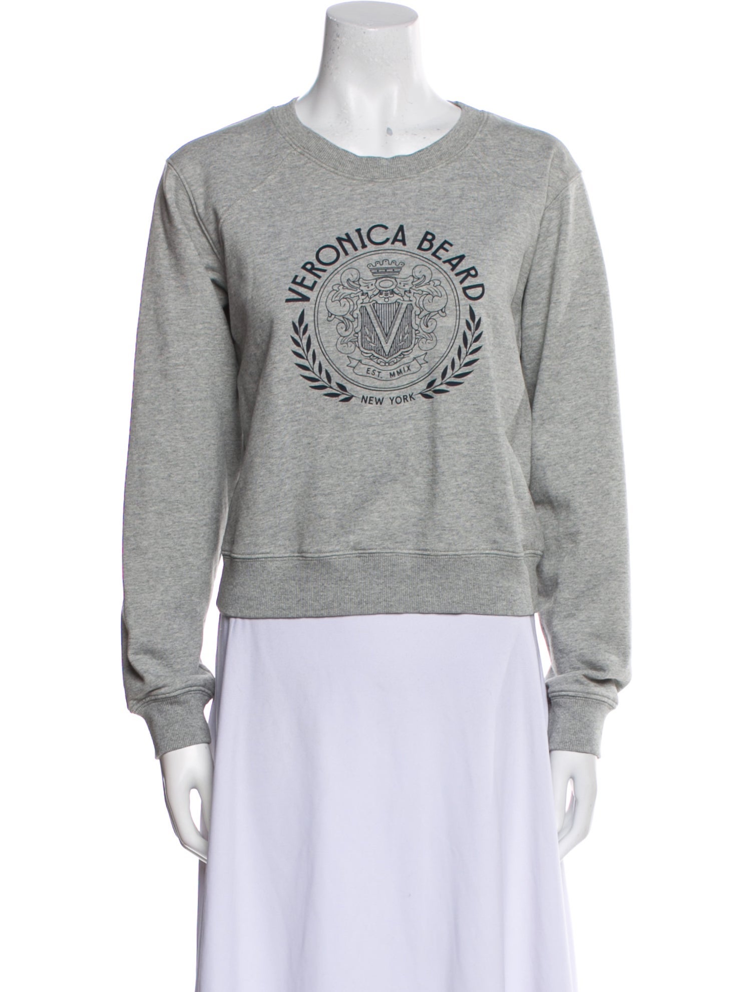 Veronica Beard Graphic Print Crew Neck Sweatshirt