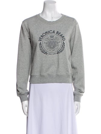 Veronica Beard Graphic Print Crew Neck Sweatshirt