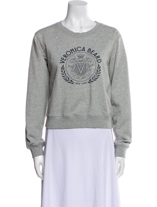 Veronica Beard Graphic Print Crew Neck Sweatshirt