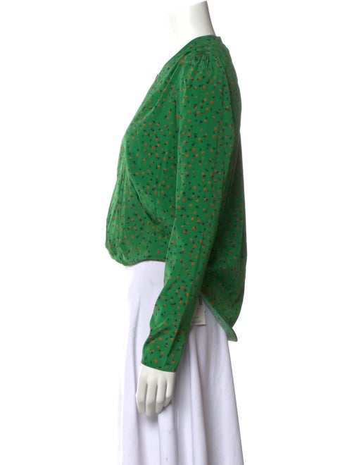 Veronica Beard Silk Printed Crop Top